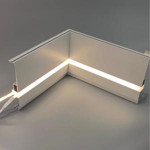 Modern Linear Slot LED Wall Washer Durable Eco-Friendly Aluminium Body Corner Skirting Lamp Lights Honeycomb Panel Type Hotel