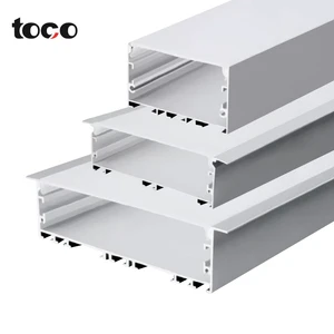 Aluminum Alloy 6000 Series Anodized Embedded LED Line Light U-Shaped Groove 100x35mm Pendant Ceiling Light for Indoor Use