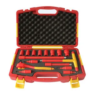 Electrician Kit Insulated Double-Color Socket Wrench Set Open-End Wrench Tool Screwdriver Sleeve for Vehicles