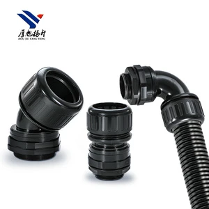 Robot Bellows Rotary Joint 360 Degree Rotation 45 Degree Elbow PA66 Hose Rotary Connecter