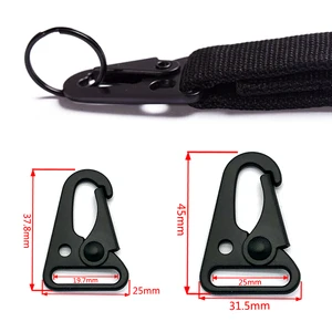 Factory Wholesale Waterproof Zinc Alloy 20mm-25mm Black Color Olecranon Metal Hook Buckle