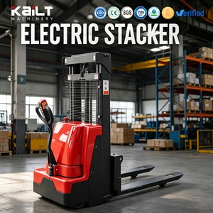 Full Electric Stacker 1.2 Ton 1.8 Ton Compact Design Factory Material Move