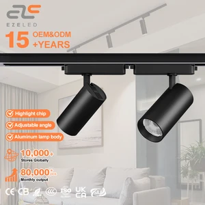 Good Quality Product For Indoor 10w/15w/25w/32w/40w Power And 2700K 3000K 3500K 4000K 5000K 6000K CCT Led Track Light