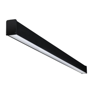 50W-60W IP54 Rated Dimmable Linear LED Light for Indoor Spaces Black