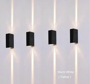 6W Modern LED Wall Lamp Aluminum Porch Waterproof Courtyard Outdoor Garden Light IP65 Square Shape Home Decoration