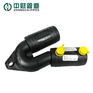 Zhongcai Lightweight HDPE Single U Bend Butt Fusion Pipe Fitting High Pressure Energy Saving Connector