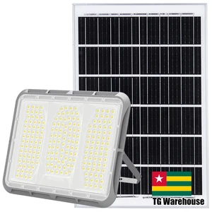 Solar Flood Light High Power Ultra Bright Outdoor Lighting ABS Lens Fast Shipping From Ghana Local Warehouse