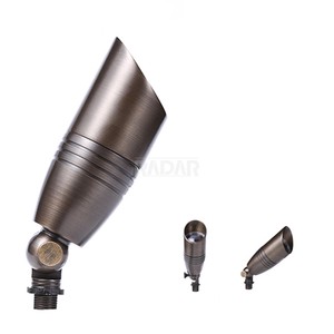 USA Warehouse RAL-8102-BBR Classic Solid Brass Landscape Lighting 12V Low Voltage Led Outdoor Recessed Light Ip65 Garden Light.