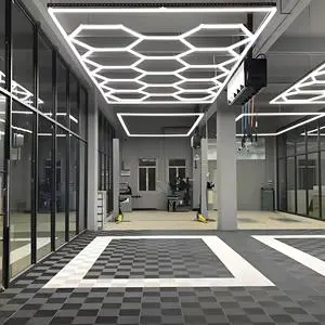 Hexagon Garage Lighting System Single Garage Kit