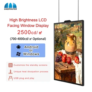 Shop Window LCD Display High Brightness Indoor Digital Signage Display Advertising Display Screen Android Digital Signage Player