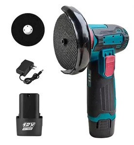 Mini Angle Grinder Cordless 12V Rechargeable Handheld Power Tool for Cutting Grinding Polishing