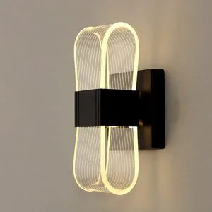 Creative Cross Border Wall Light Acrylic Metal Dimmable 18W 3000K 4000K 6000K Bedroom Living Room Hallway Bedside Aisle Balcony