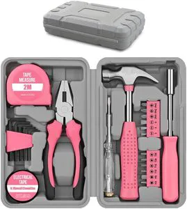24pcs Home DIY Tool Kit for Household, Office & Garage - General Repair Small Hand Tool Set with Storage Case