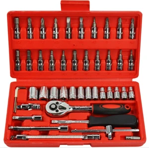 46 Pcs Box Tool Set Tools Kit for Household Repairing