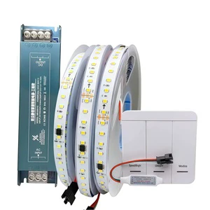 LED Light Running Water Strings 10m/roll Linear 24V 2835 130led/m 20lm/led 8mm Self-Adhesive IP44 Cuttable Dimmable Home Ambient