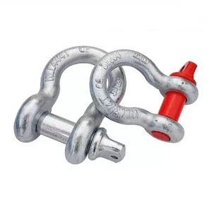 D/U Type Anchor Shackle Galvanized Screw Pin Alloy Steel Anchor Shackle