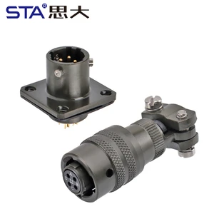 MIL-DTL-26482 PT06E MS3116E-8-4S MS3112E MS3116F-8-4P 8 Shell 4 Pin Male Female Aviation Plug Flange Socket Circular Connector