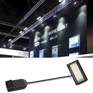 21W Rotatable LED Exhibition Light Black Adjustable Long Arm Shovel Lamp Advertising Door Headlight Background Exhibition Lamp