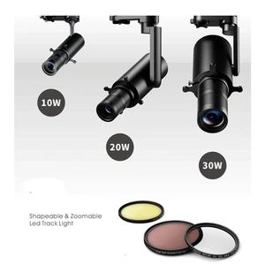 DGLUX High CRI LED Magnetic Contour Point Track Light, Used for Intelligent Control of Various Flashes in Art Gallery