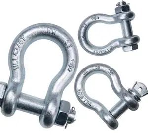 U Type Heavy Duty Drop Forged Galvanized Safety Dee Shackle