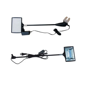 Trade Show Lights and Mounting TLED Display Connected to Trade Show Light Arm LED Show Lighting