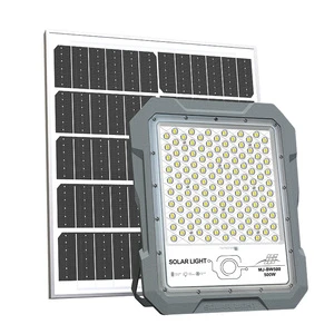 Aluminum Solar Floodlight with Waterproof Radar Sensor 60W-1500W LED Outdoor Light for Garden IP65 Rating