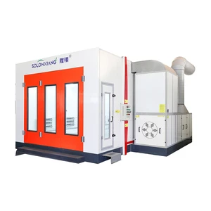 Best Price Customizable Electric Heating Spray Booth LED Lighting Centrifugal Fans Environmental 3 Filter Process Longxiang LX1