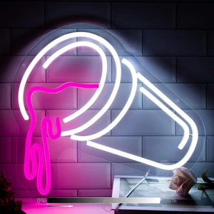No Moq High Quality Acrylic Luminous Coffee Cup Motif Lamp Silicone Led Neon Light for Bar Party Kid Room Decor