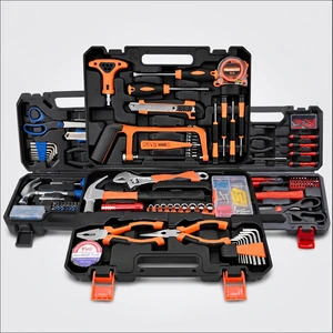 Wholesale Professional Universal DIY Home Maintenance Hammer Pliers Wrench Hacksaw Multi Functional Household Tool Set OEM/ODM