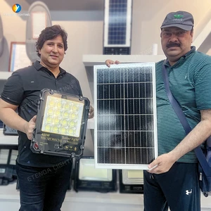 Highway Project Solar Flood Lights Aluminum Monocrystalline Panel Waterproof Remote Control OEM ODM Solar Flood Lights