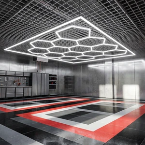 Hot Selling Easy Install Garage Honeycomb Light Hexagonal Led Light Good Service Design Ceiling Lights Modern for Auto Garage