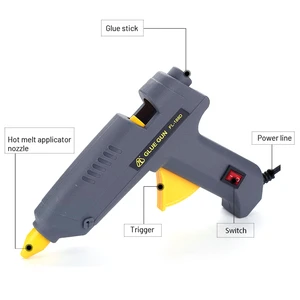 High Temp Electric Handmade DIY Hot-melt Glue Gun with Anti-Dropping System /CUL Certified 3-Year Warranty