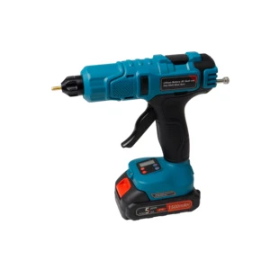 80-150W Custom Cordless Battery Adjustable Temperature Hot Melt Glue Gun Plastic Body Copper Nozzle Digital Display DIY Support