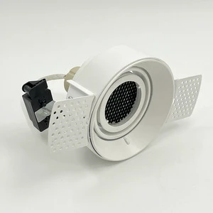 Modern Embossed LED Downlight Recessed Grille COB Dual Head Spotlight for Hotel Corridors Living Room Aluminum Lamp for Hotels