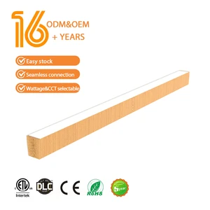 Aluminum Hexagon Profile Anti-Glaring IP44 Suspended Linear Light with 5-Year Warranty