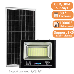 Ip67 Solar Flood Light Outdoor Waterproof Remote Control 60W 100W 200W 300W 500W 1000W SMD Led Solar Garden Lamp High-Power