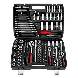 216Pcs Ratchet Socket Wrench Set Tool Hand Spanner Mechanic Screwdriver Tool Set With 1/2
