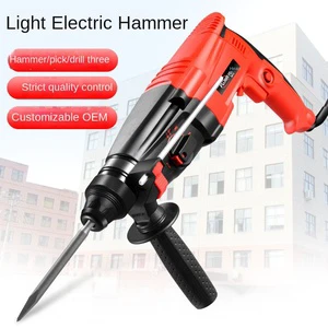 High-Power 26 Light Electric Hammer Drill Multifunctional Concrete Impact Drill with Small Electric Pick for Household Use