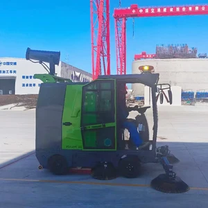 Eco-Friendly Zero Emission Electric Industrial Road Sweeper Street Cleaning Equipment 625kg 1950x1900x1900mm