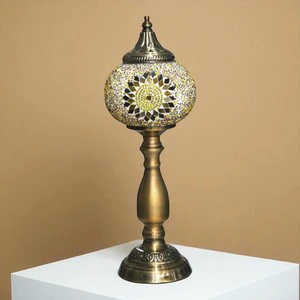 Decorative Cone Shade Glass Electric LED Table Lamps with Simple Design for Traditional and Modern Interiors