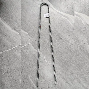 Guy Grip Dead End Clamp Preformed Tension Clamp Aluminum Clad Steel Armor Rods Thimble Shackle XLPE Fastening Hardware ADSS Pole