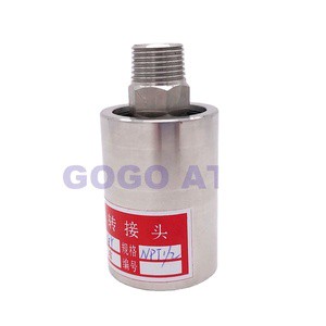 250bar High Pressure Rotary Joint Swivel Low Speed 1 1/4 Inch Thread Stainless Steel 304 Rotating Connector for Water Oil Gas