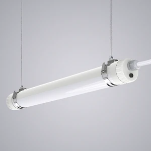 Quick Installation LED Tri-Proof Industrial Tubular Light Linkable Dimmable 2-5ft Lengths IP65 2700-6500K 5-Year Warranty