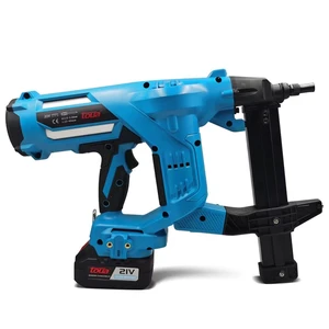 Toua DCCN40A Professional Concrete Nailer Cordless Electric Steel Nail Gun Lithium Battery Powered for DIY & Construction