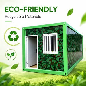 Durable Waterproof Light Steel Frame Flat Pack Prefabricated Modular Container Home Container House For Sale