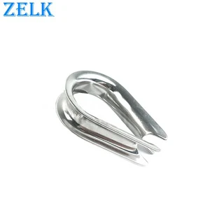 US Type Stainless Steel G411 Wire Rope Thimble Marine Hardware Rigging Hardware