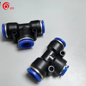 Premium HAOYE Pneumatic Parts Curved Air Hose Elbow Fittings Rotary Quick Coupler Industrial Air Flow Connector PP DIN Standard