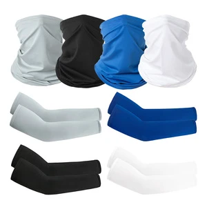 New Business Sports Sunscreen Combination Cycling Ice Silk Sleeve Set Summer Quick Drying Breathable Sleeve Set