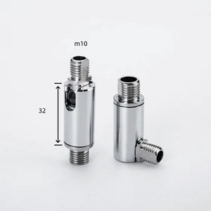 Factory Supply Brass 90 Degree M10 Thread Swivel Joint Rotary Union