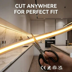 Ultra Bright Free Cut 24V COB LED Strip 480LEDs/M Dotless COB Ribbon Free Cutting for Precision Architectural Linear Contours